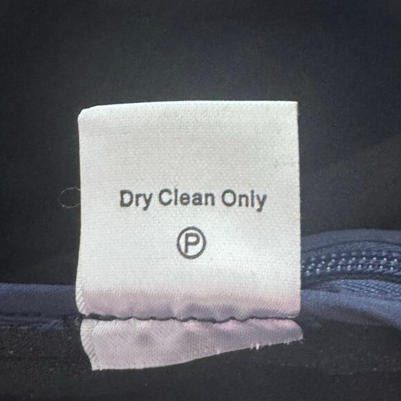 New TUCKERNUCK Navy Blue Faux Suede Stretch Straight Leg Dress Pants Womens Sz M - Picture 10 of 10